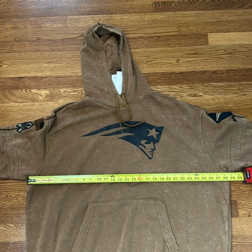 Worn once- NFL Brown Hoodie with Black Logo - Picture 12 of 13